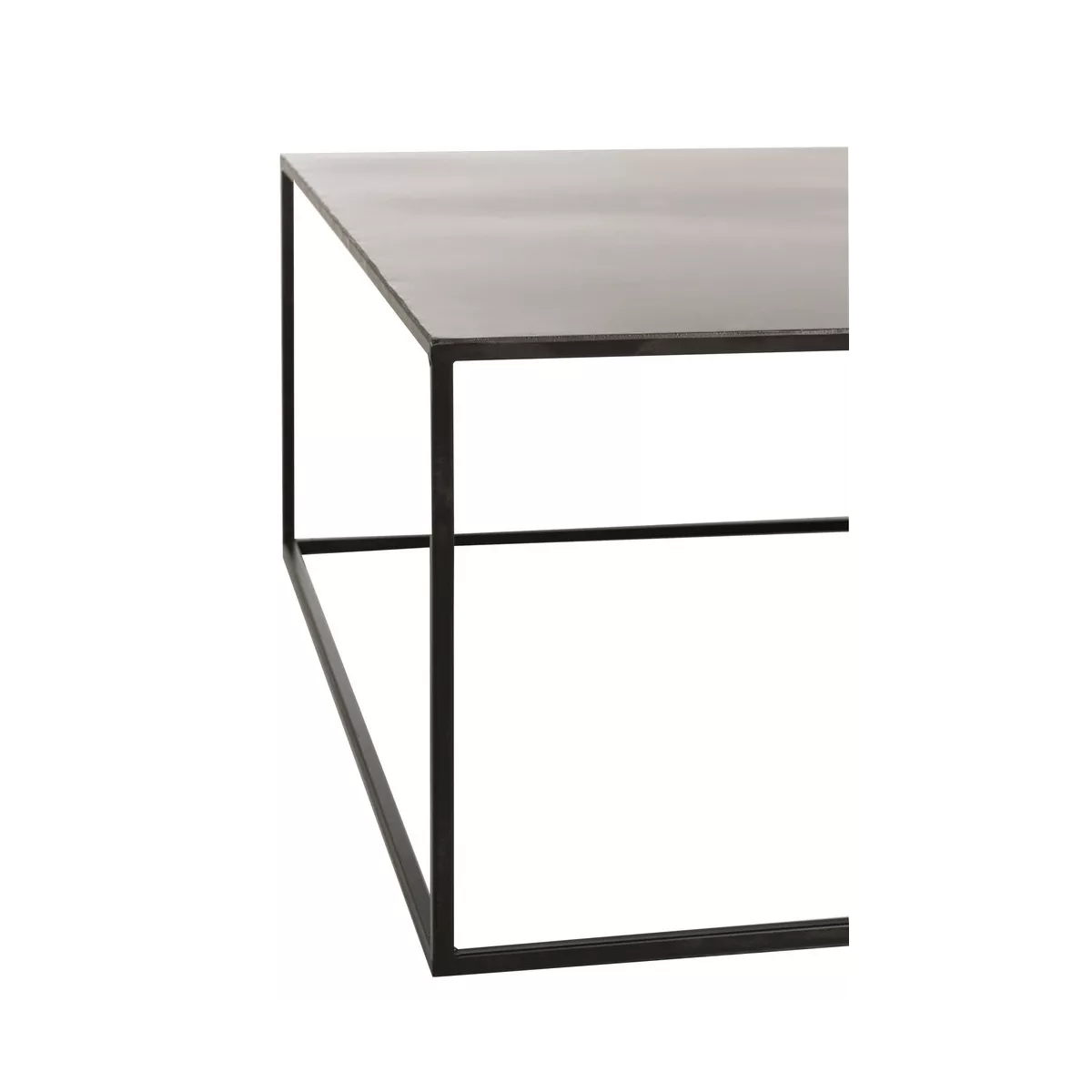 Table Basse carré métal noir 80x80