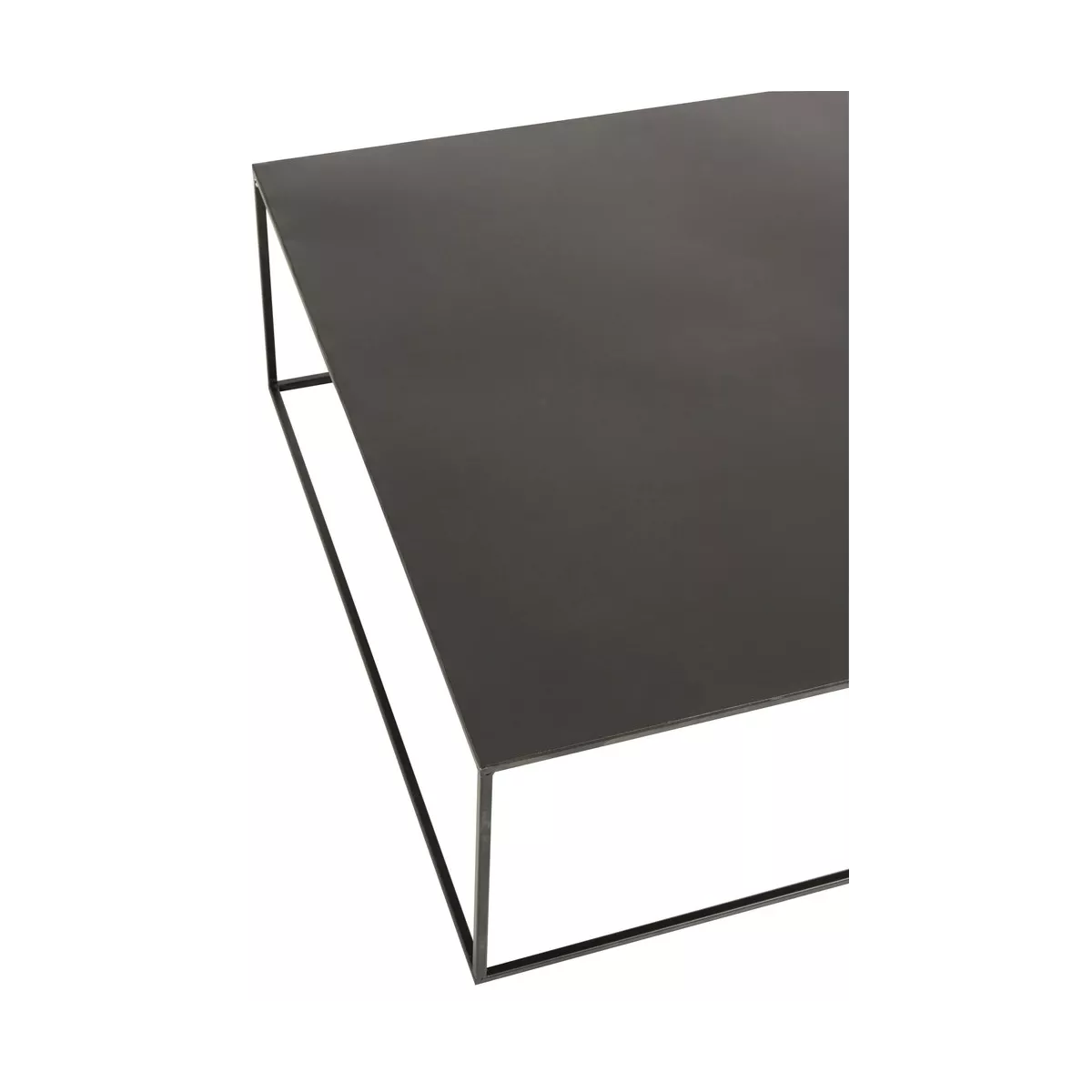 Table Basse carré métal noir 80x80