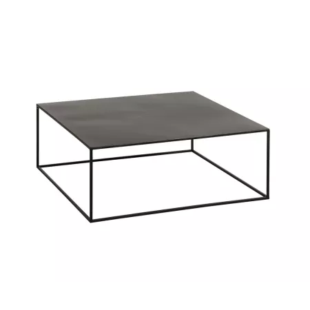 Table Basse carré métal noir 80x80