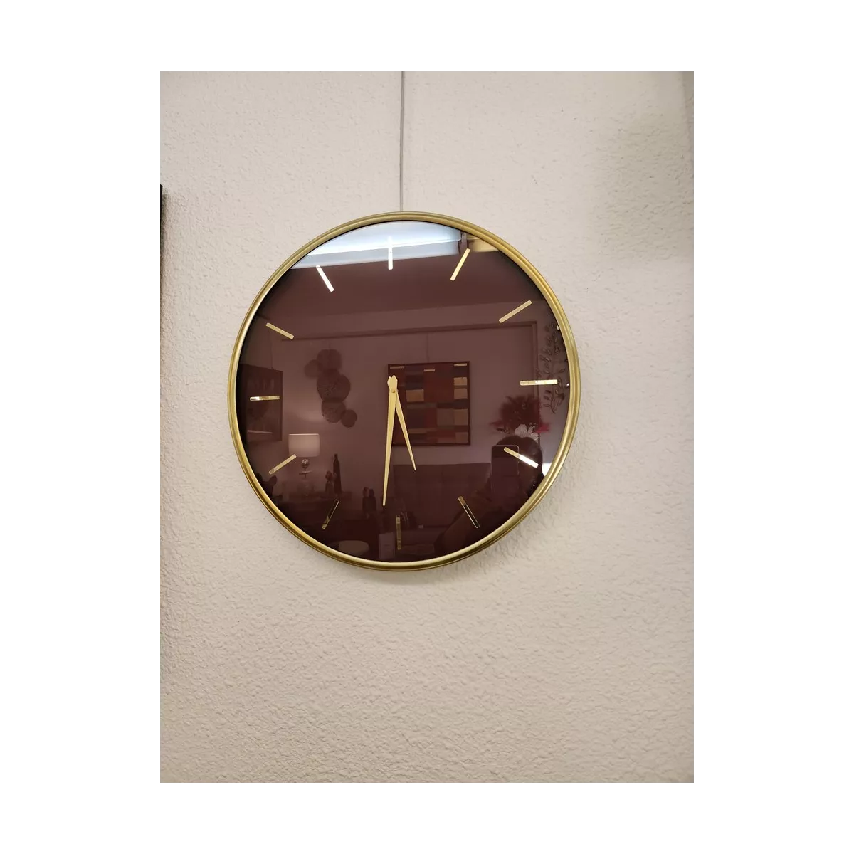 Horloge Zurish Prune 51x51