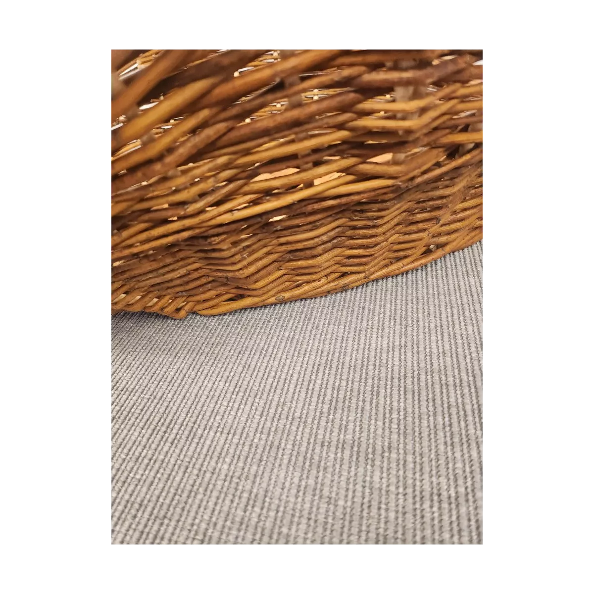 Panier à bois Ninon Osier 58x42