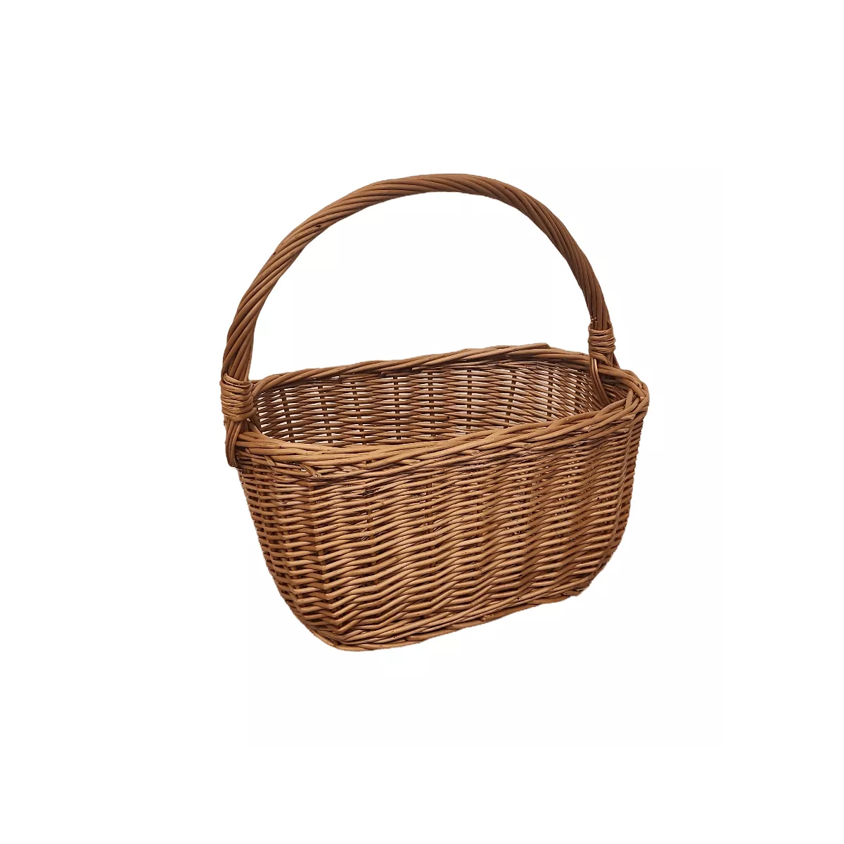 Panier Marius Rectangulaire en osier Roux 43x27