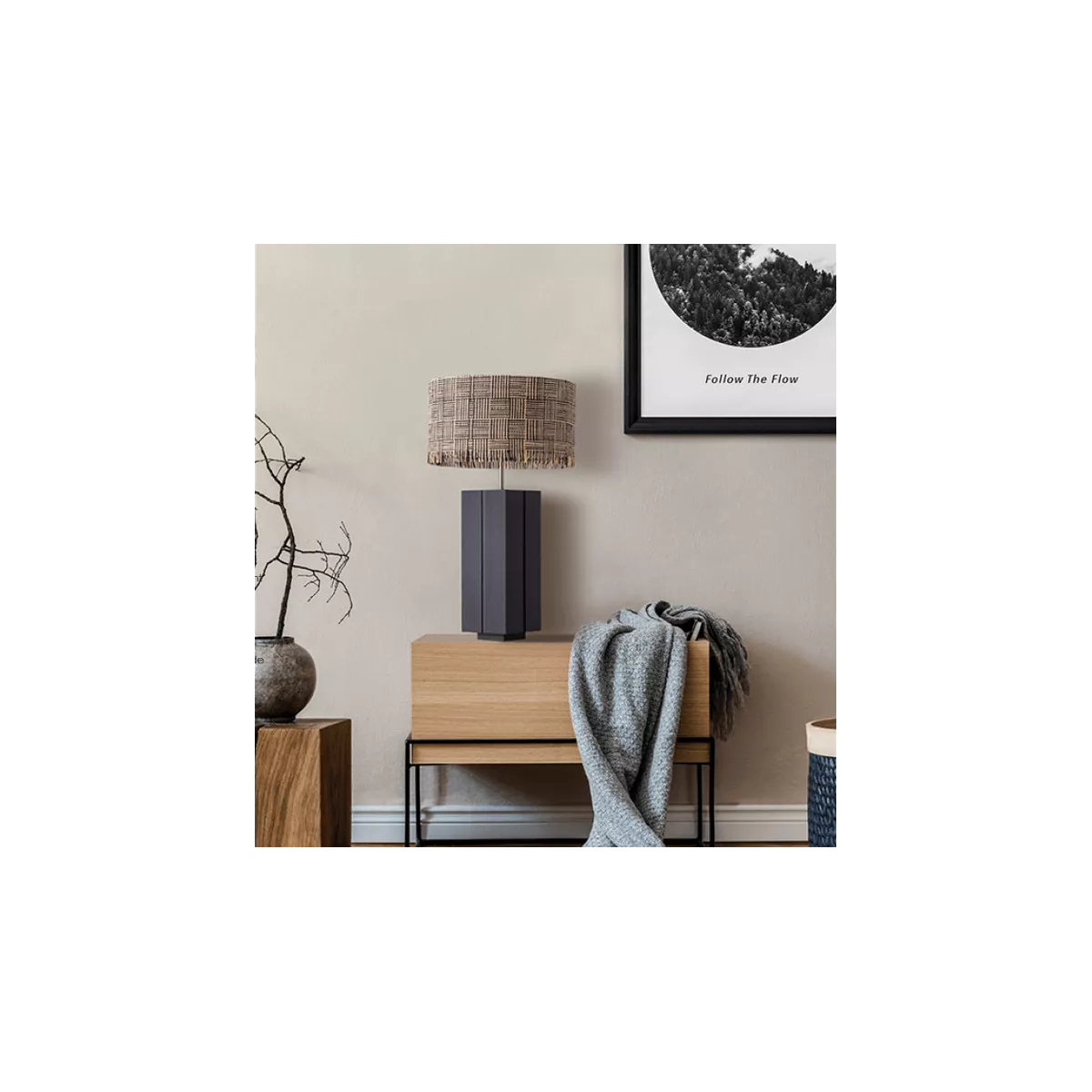 Lampe Ethiopia H.72cm