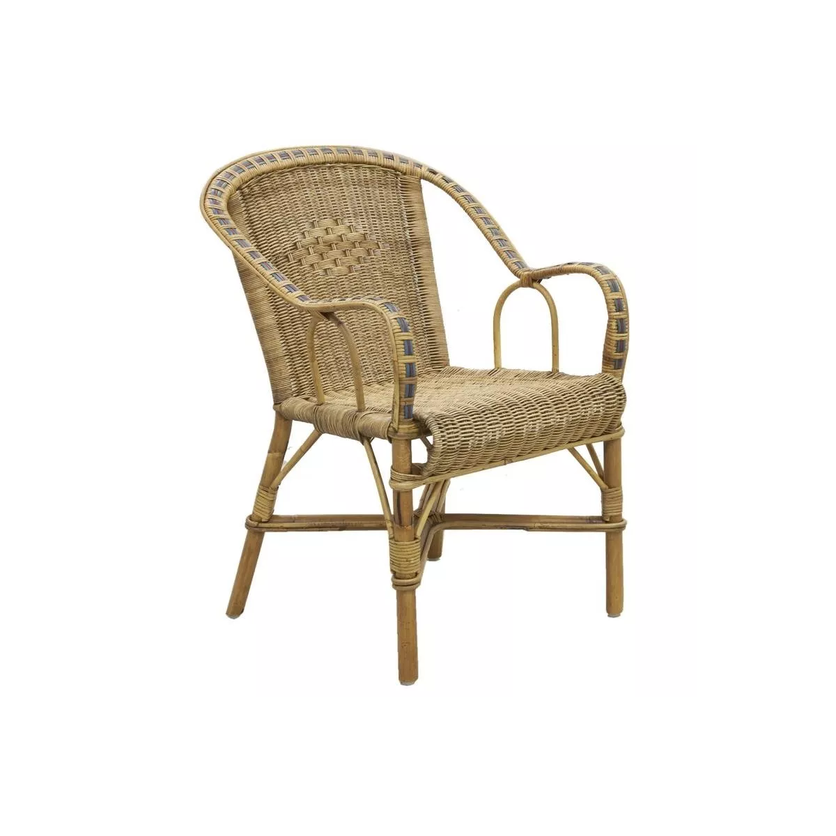 Fauteuil Grand Père Patine avec couleur