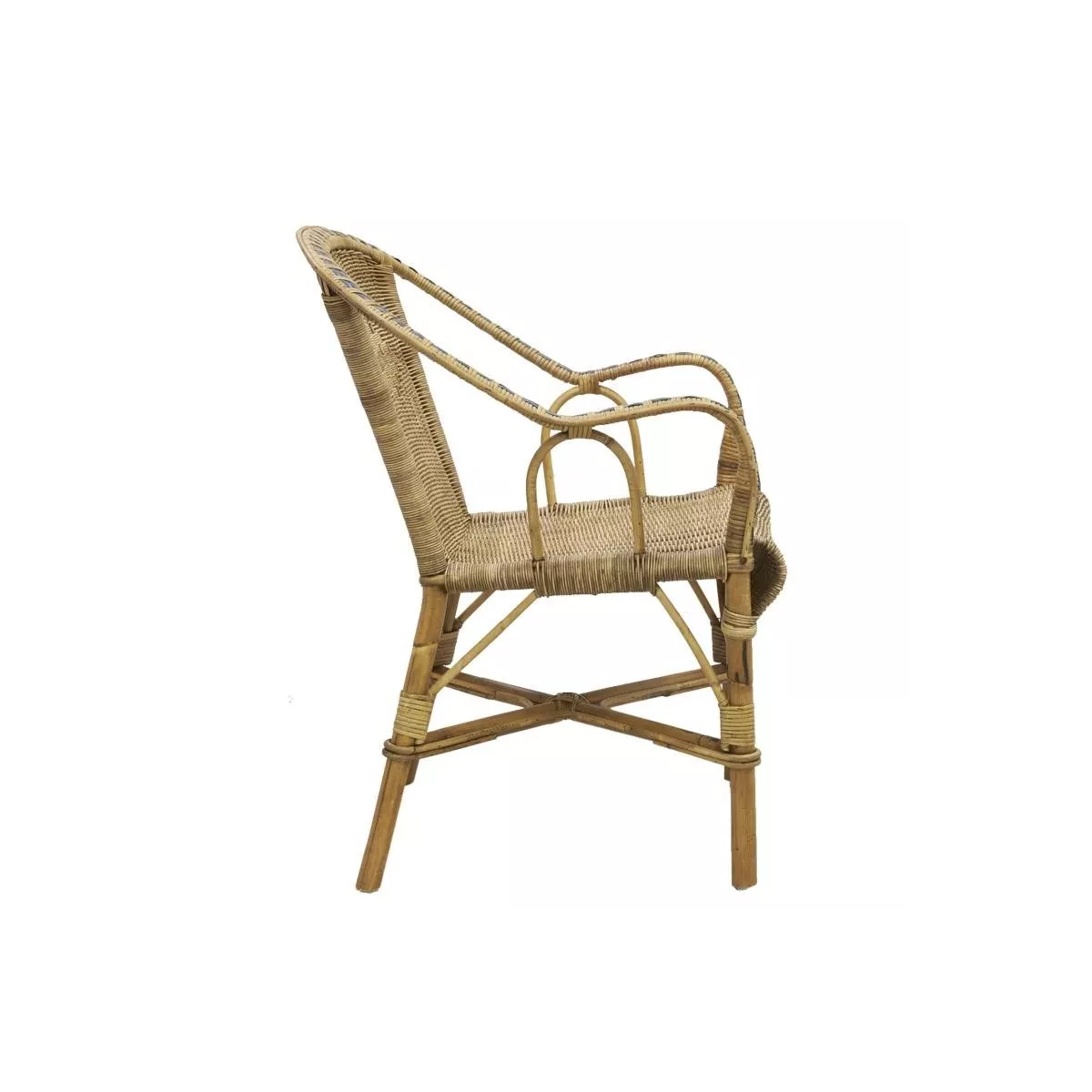 Fauteuil Grand Père Patine avec couleur