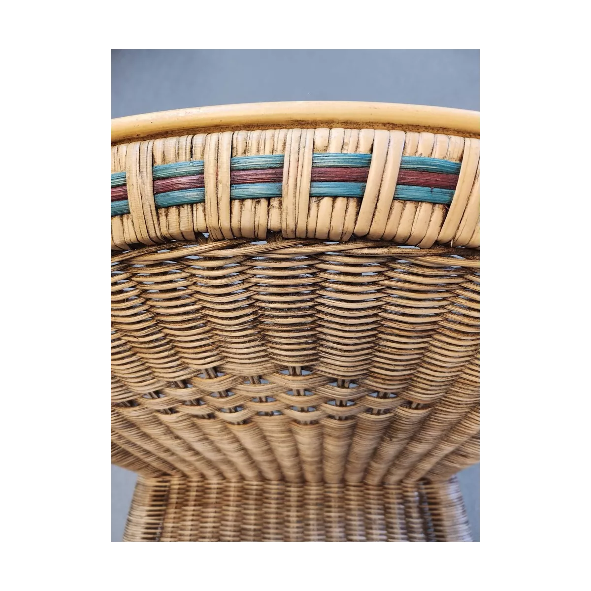 Fauteuil Grand Père Patine avec couleur