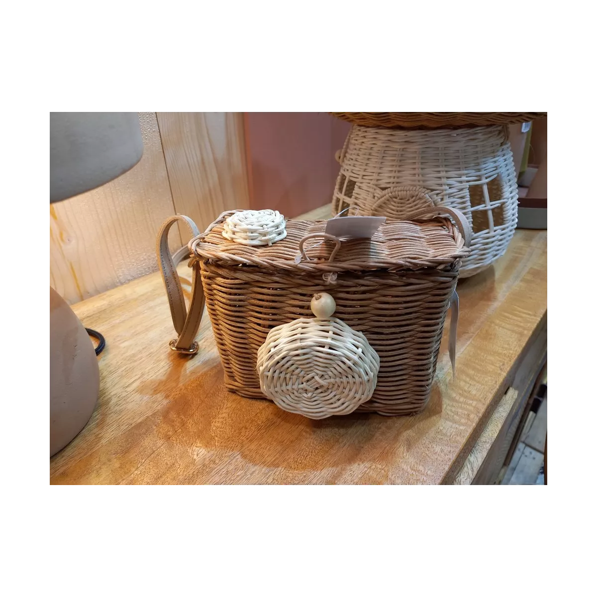 Panier rotin Maison Champignon