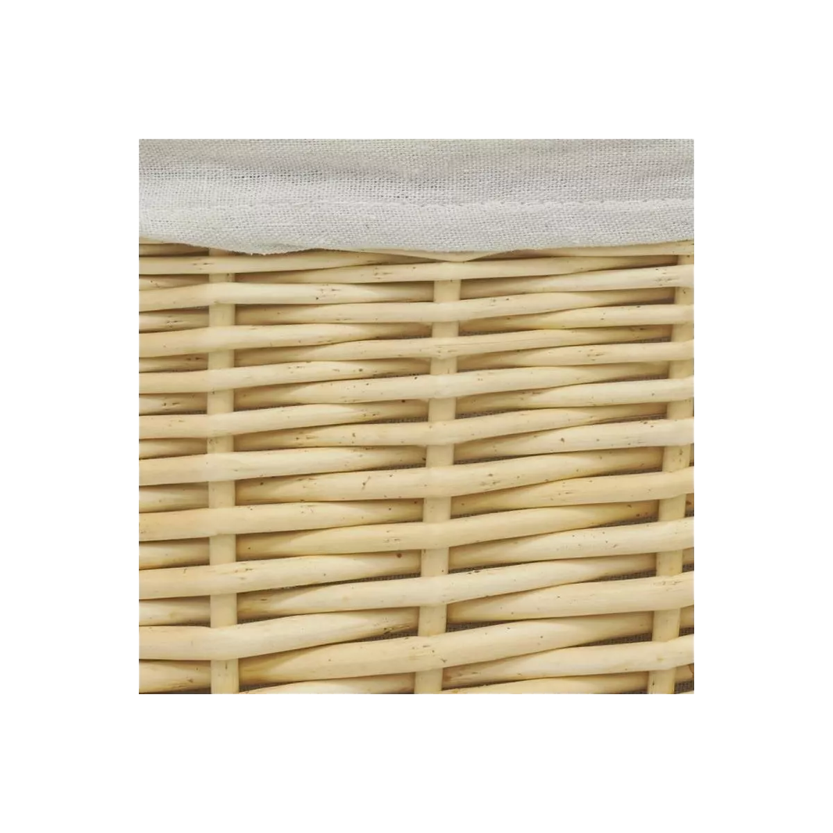 Panière à Linge Olivia Ronde Osier 30x30