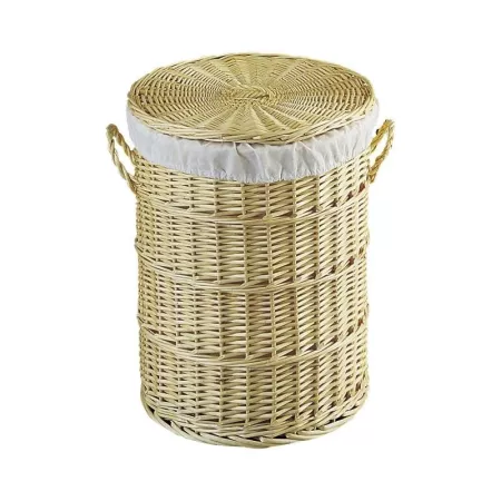 Panière à Linge Olivia Ronde Osier 43x43