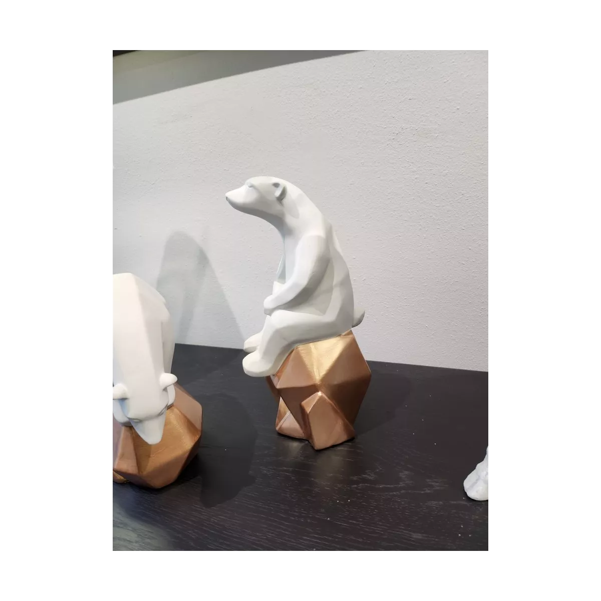 Statue Ours assis H.30cm