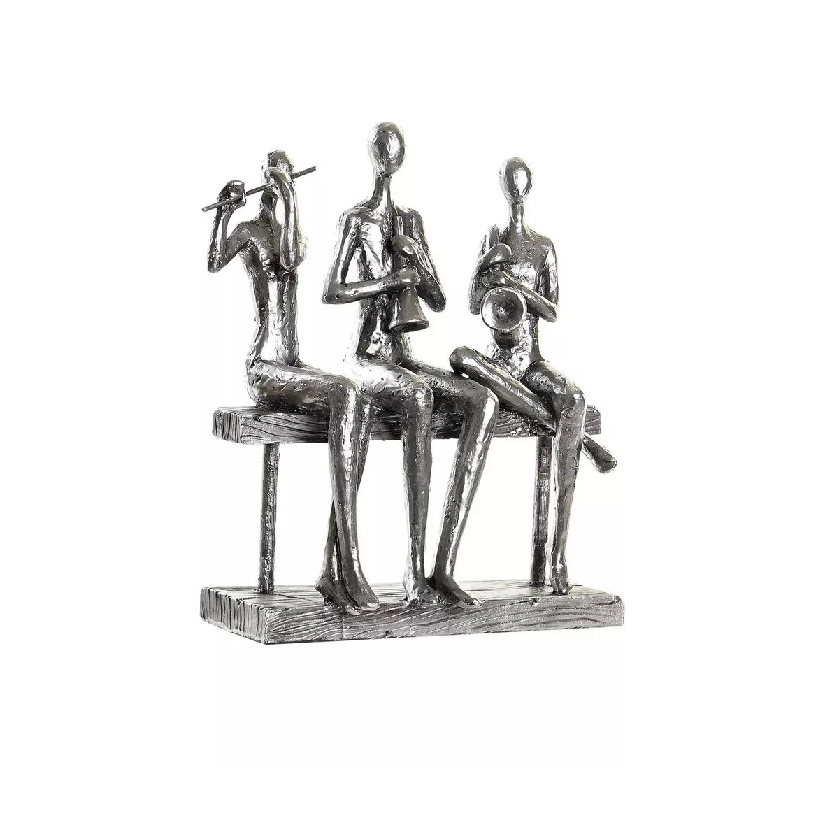 Sculpture 3 Musiciens Argent