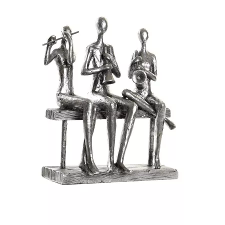 Sculpture 3 Musiciens Argent
