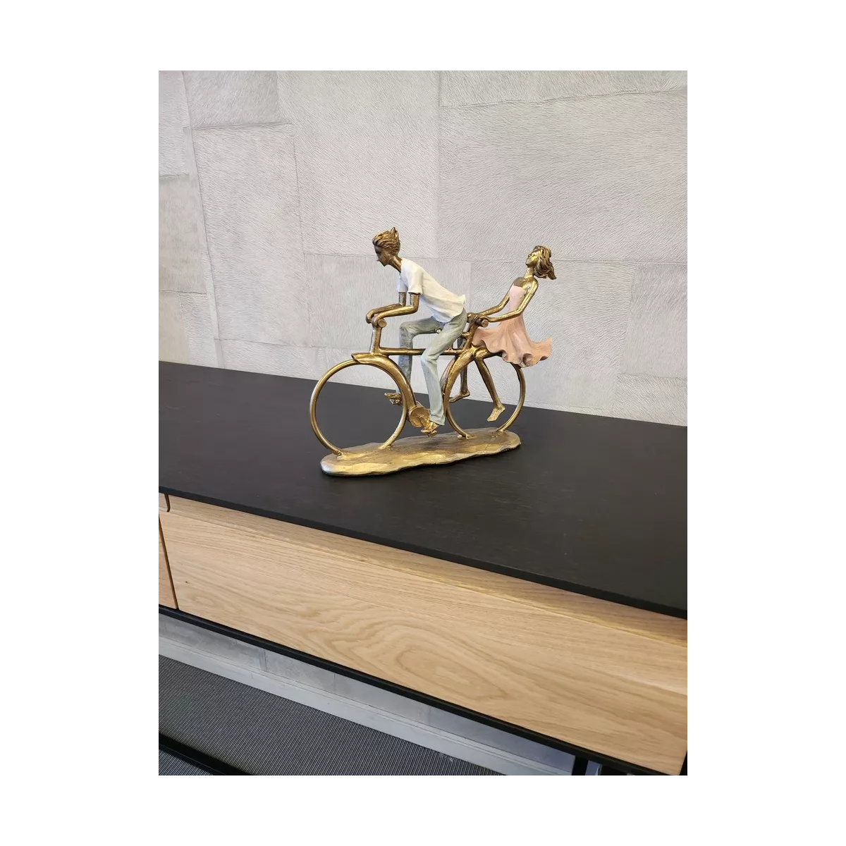 Sculpture Couple Vélo