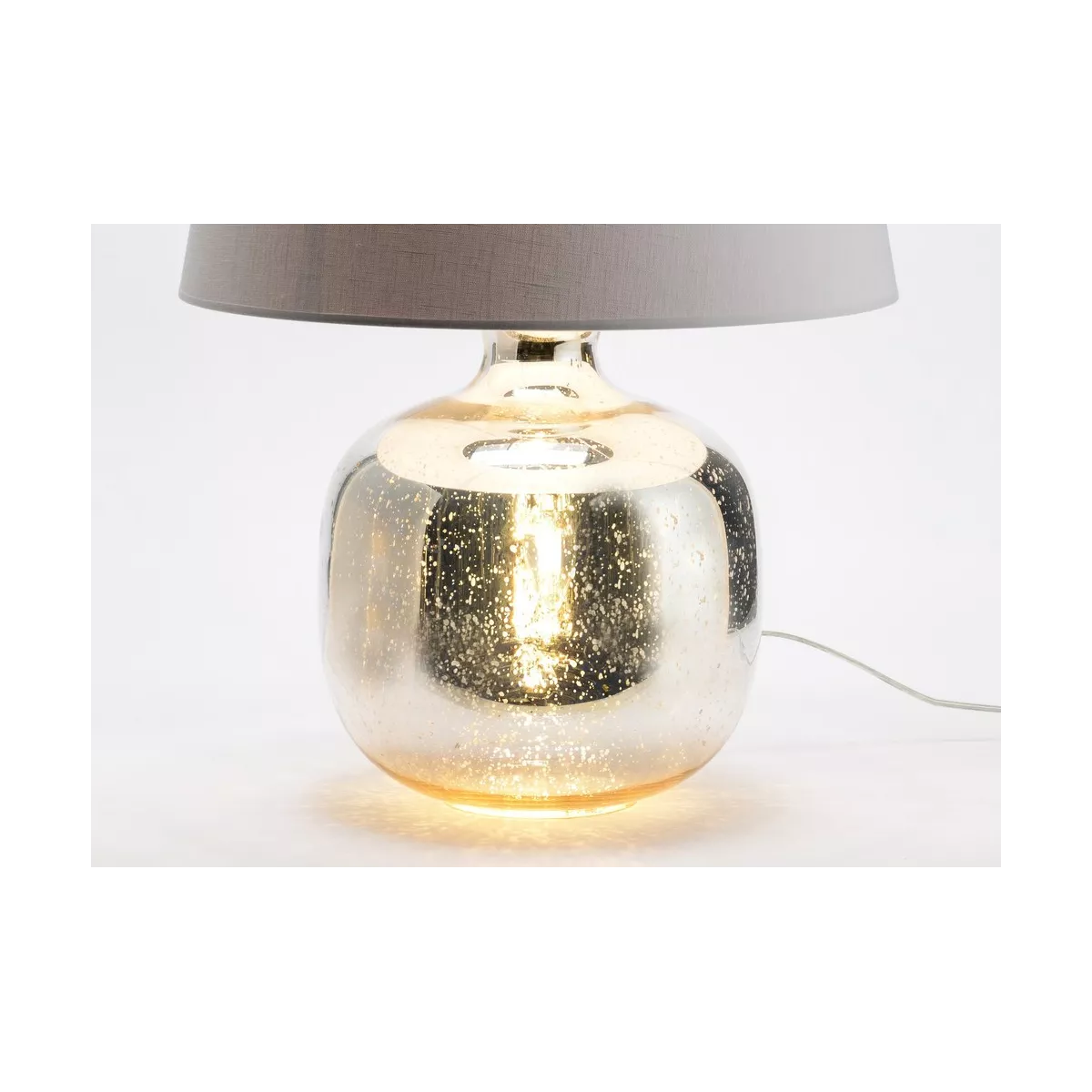 Lampe Jade en verre H.62cm