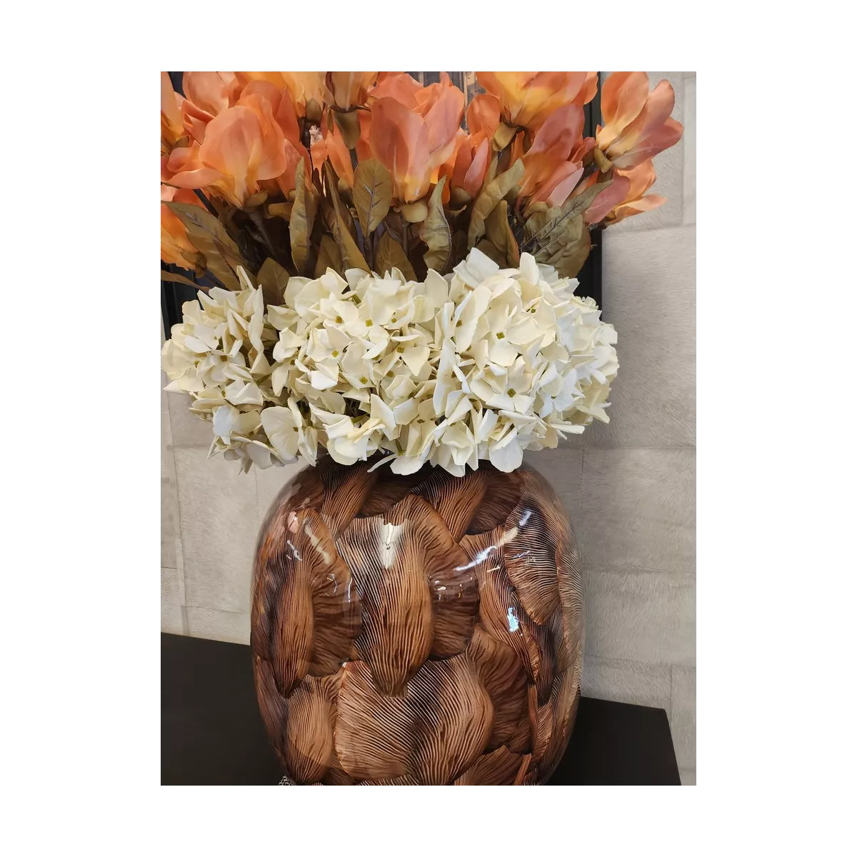 Vase Milos Brun H.40cm