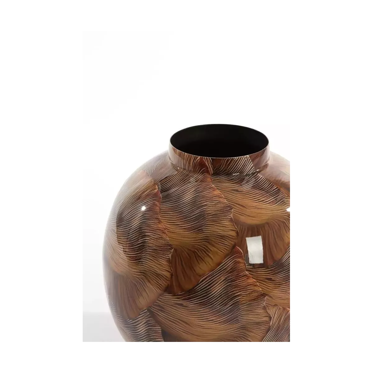 Vase Milos Brun H.40cm