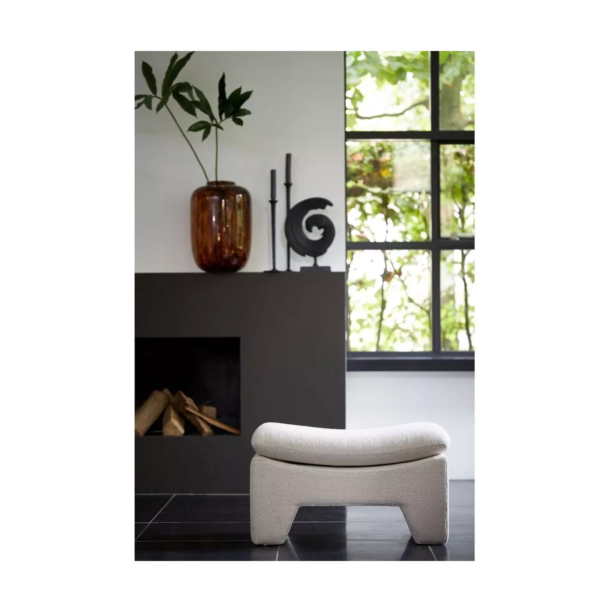 Pouf Dasha Crème 80x40