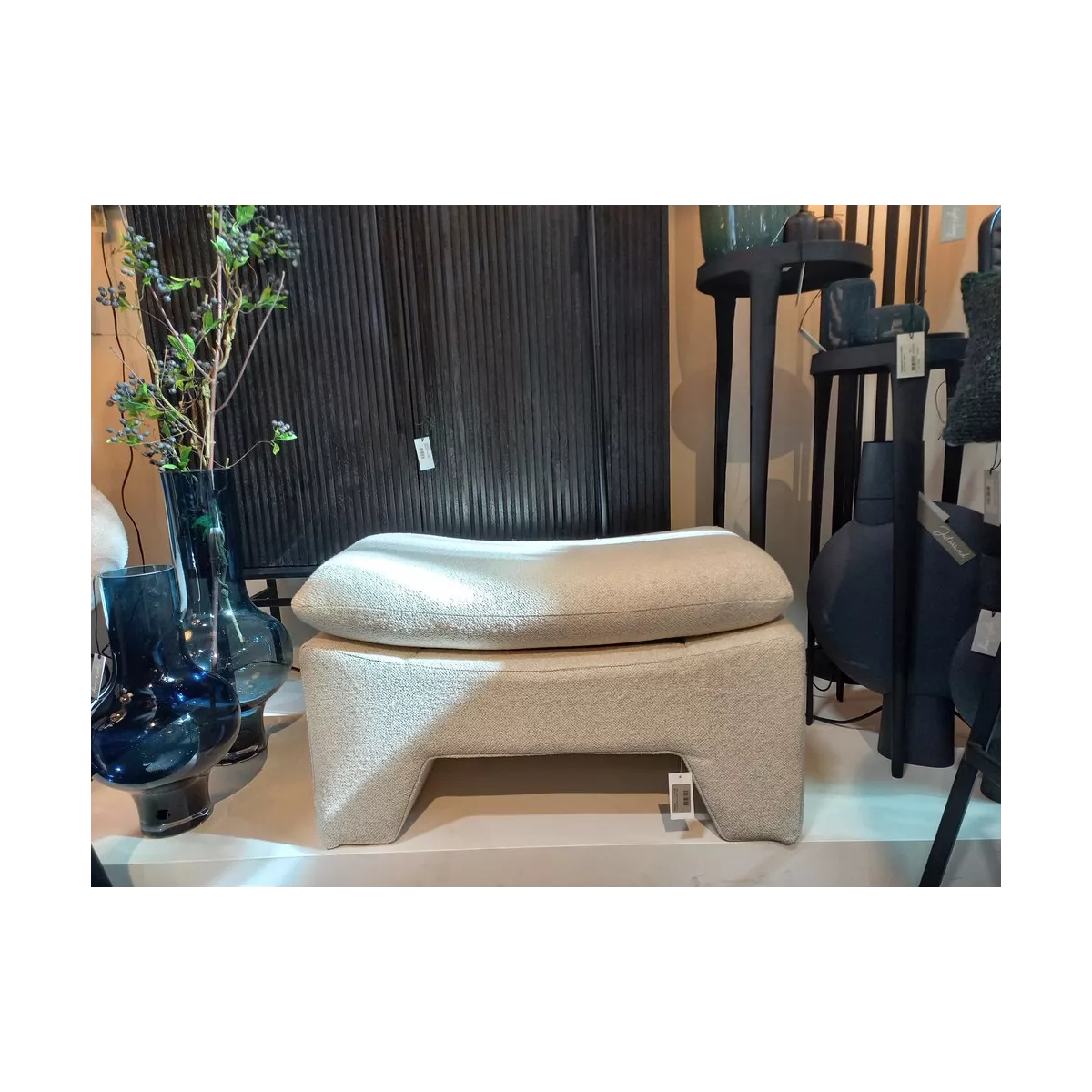Pouf Dasha Crème 80x40