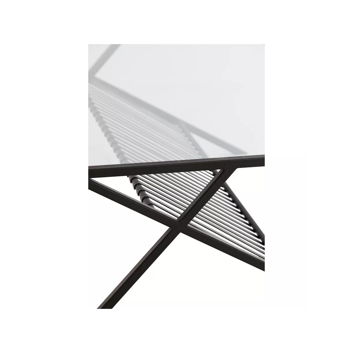 Table Basse Ezra 110x70 métal noir