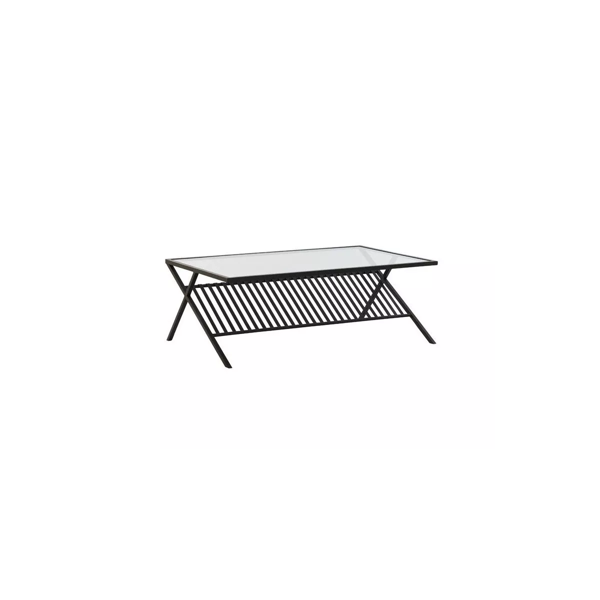 Table Basse Ezra 110x70 métal noir
