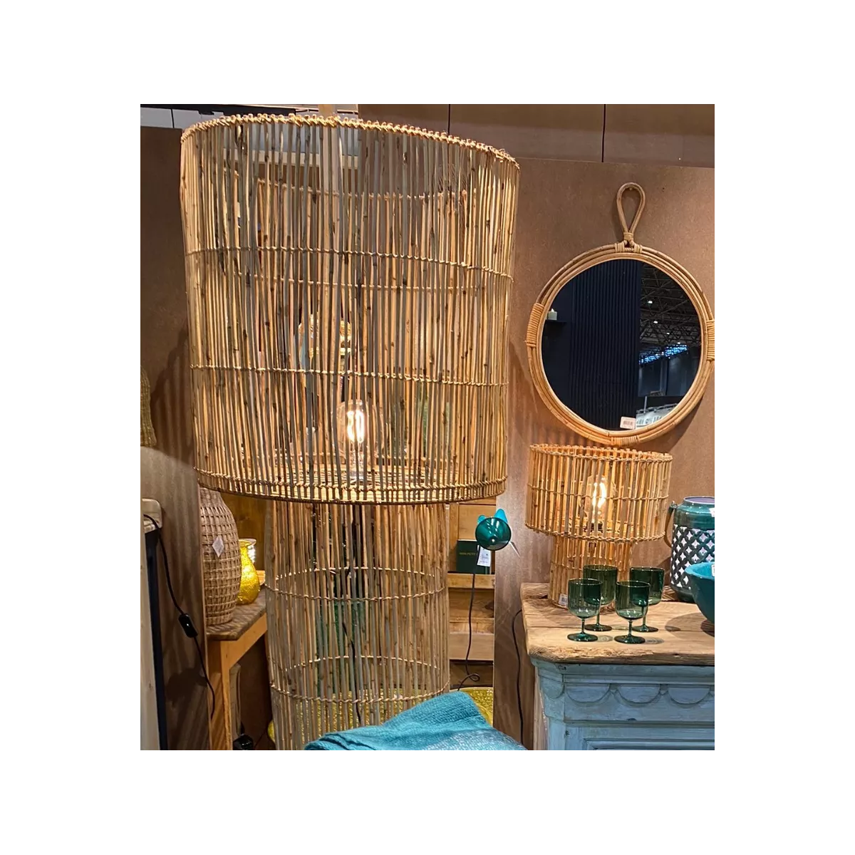 Lampe en rotin Tiny 30x30