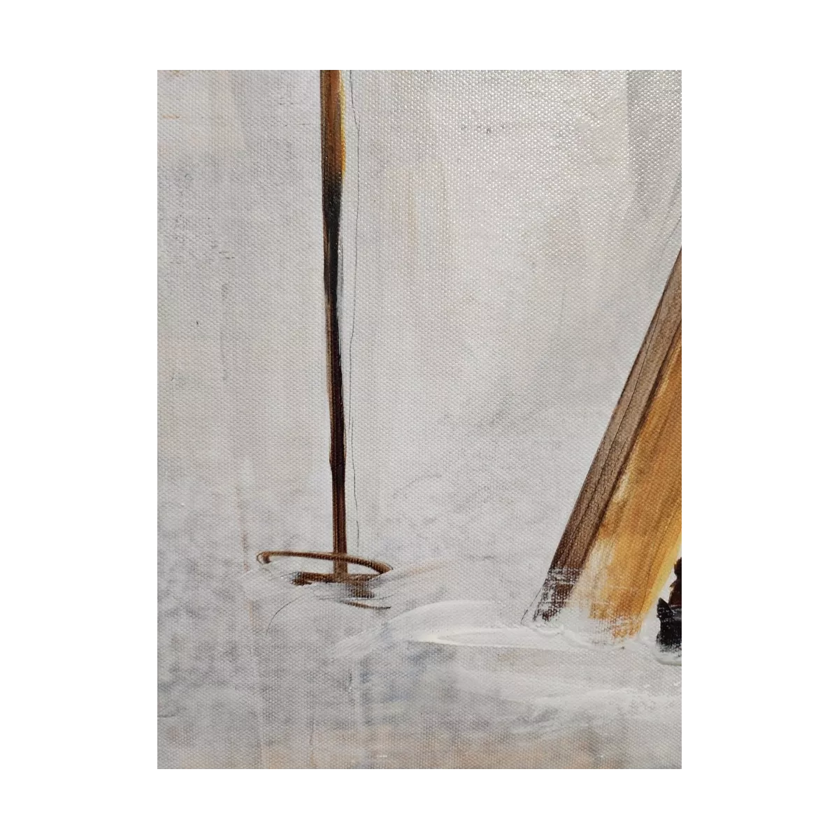 Tableau Skieuse avec ski