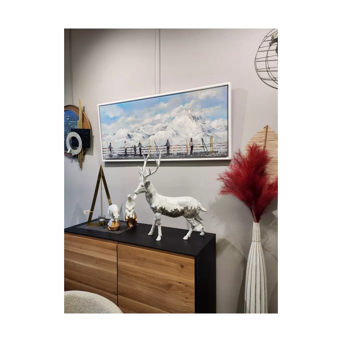 Tableau Terrasse à la Montagne  120x50