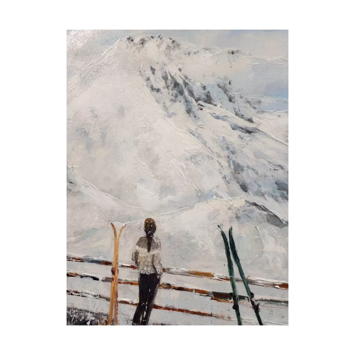 Tableau Terrasse à la Montagne  120x50