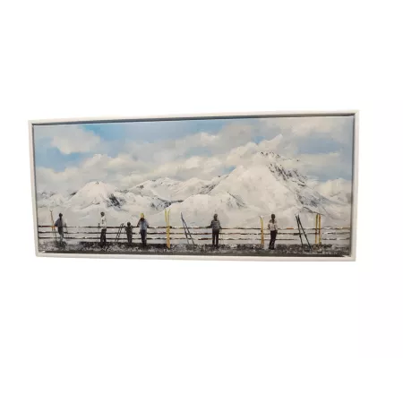 Tableau Terrasse à la Montagne  120x50