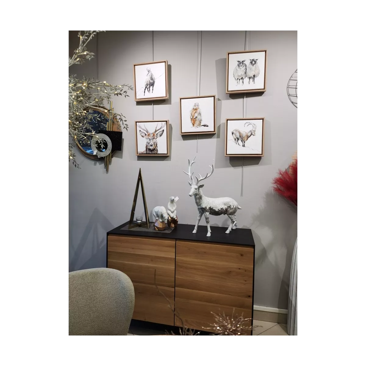 Tableau Cerf 34x34