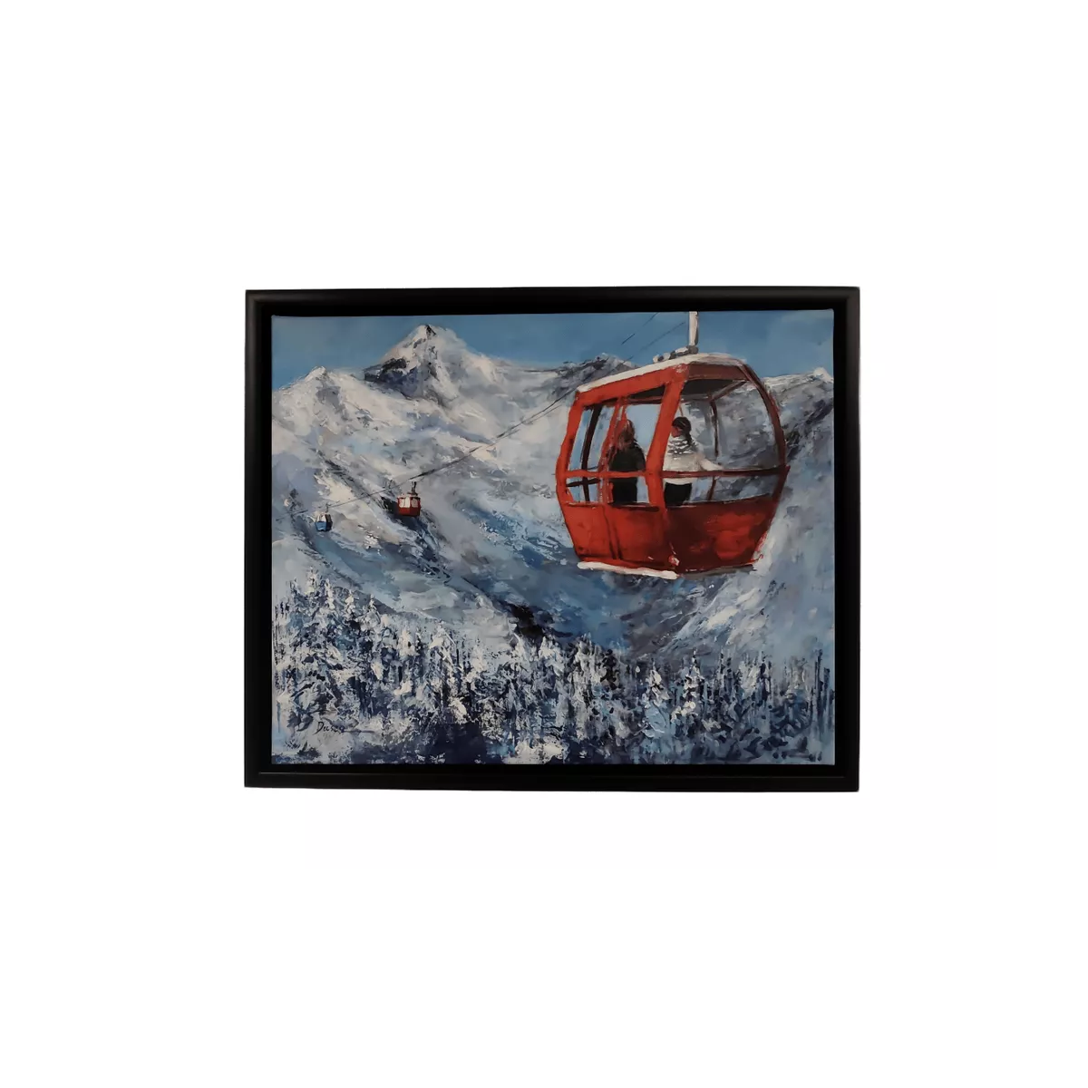 Tableau au ski II 50x40