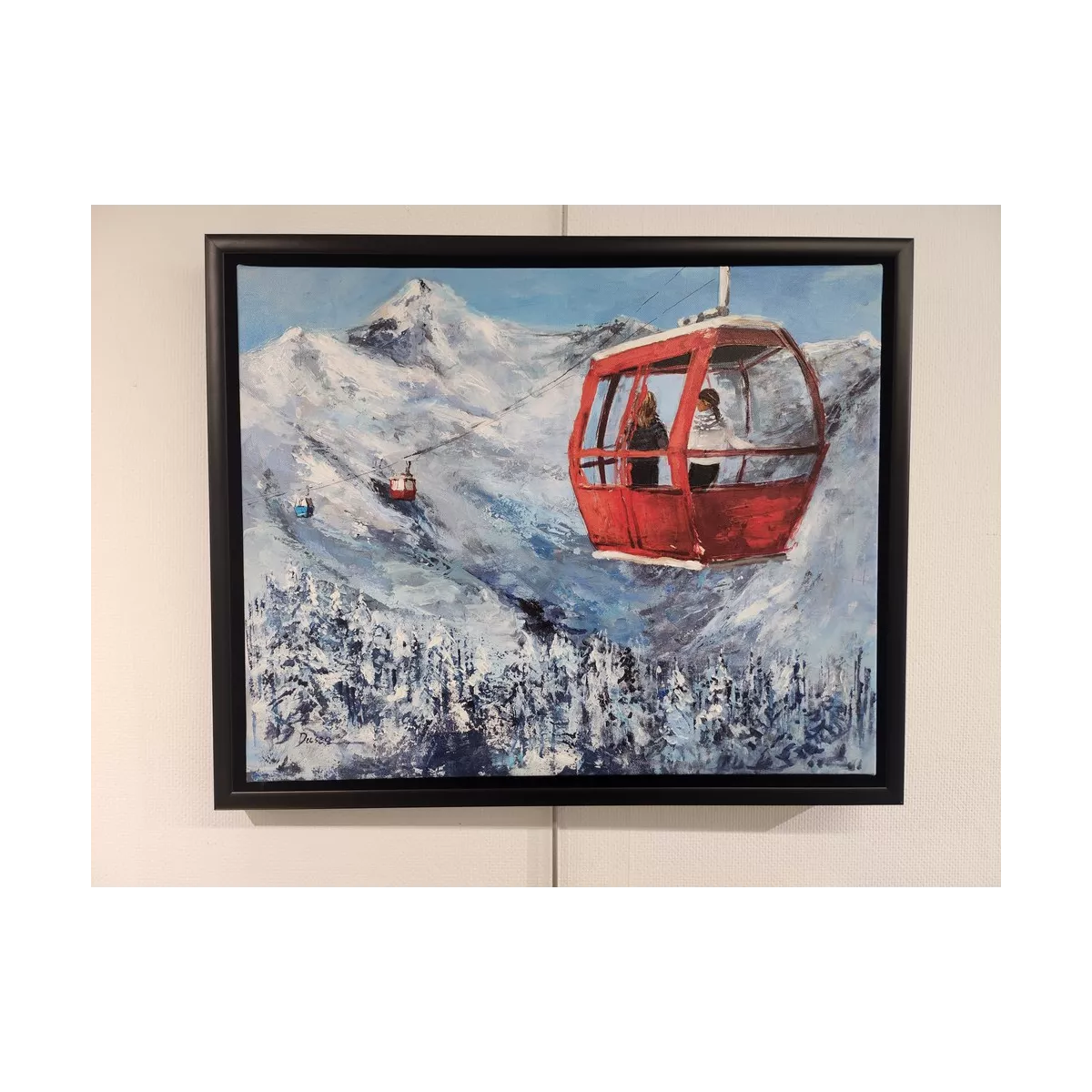 Tableau au ski II 50x40