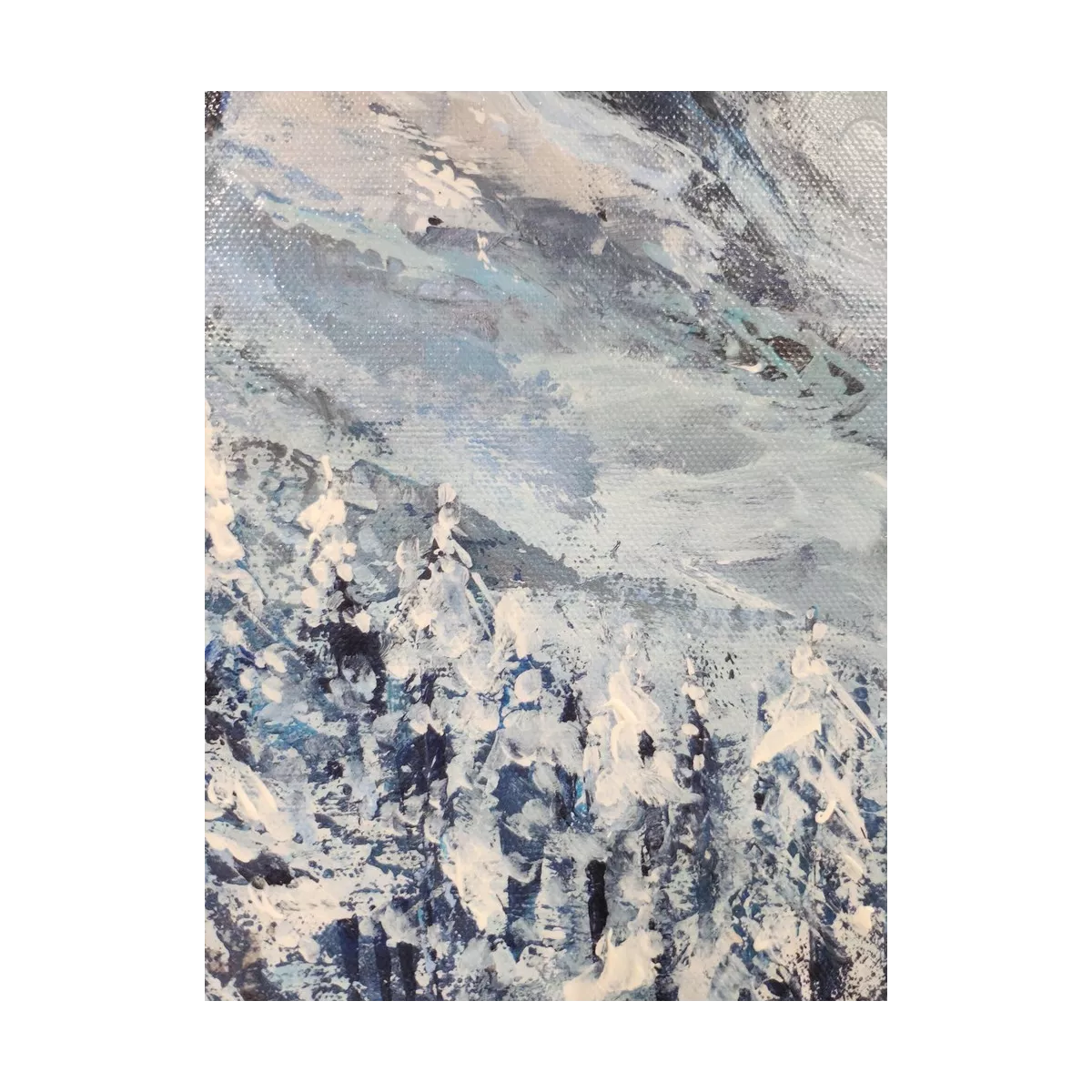 Tableau au ski II 50x40