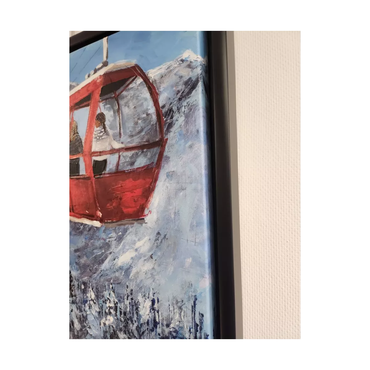 Tableau au ski II 50x40