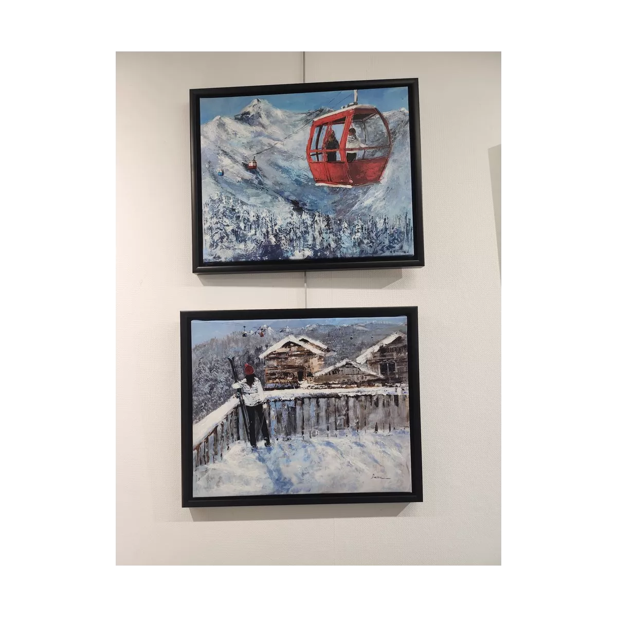Tableau au ski II 50x40