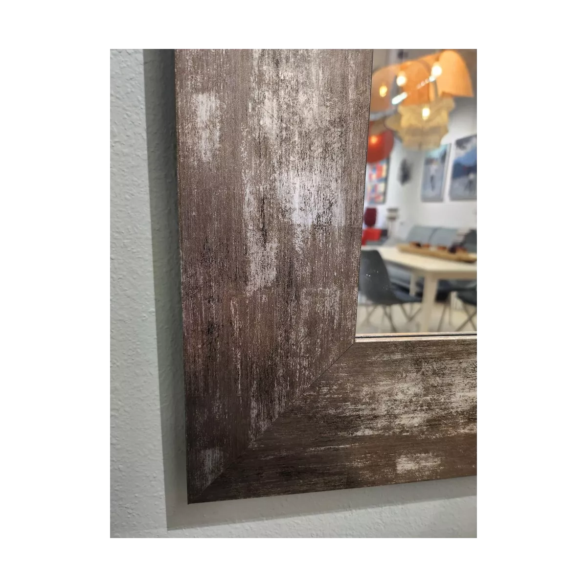 Miroir Acier Marbré 57x157