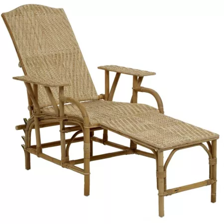 Chaise Longue en Rotin