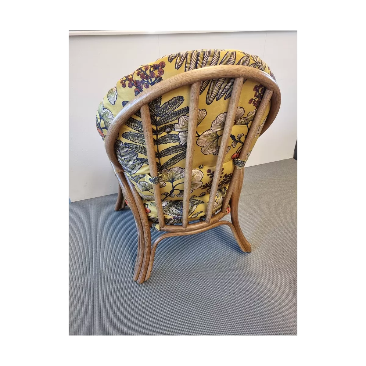 Fauteuil Sydney Noisette Tissu Victoria