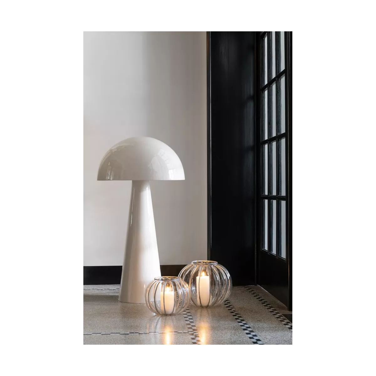 Lampe Champignon Blanc h 98cm