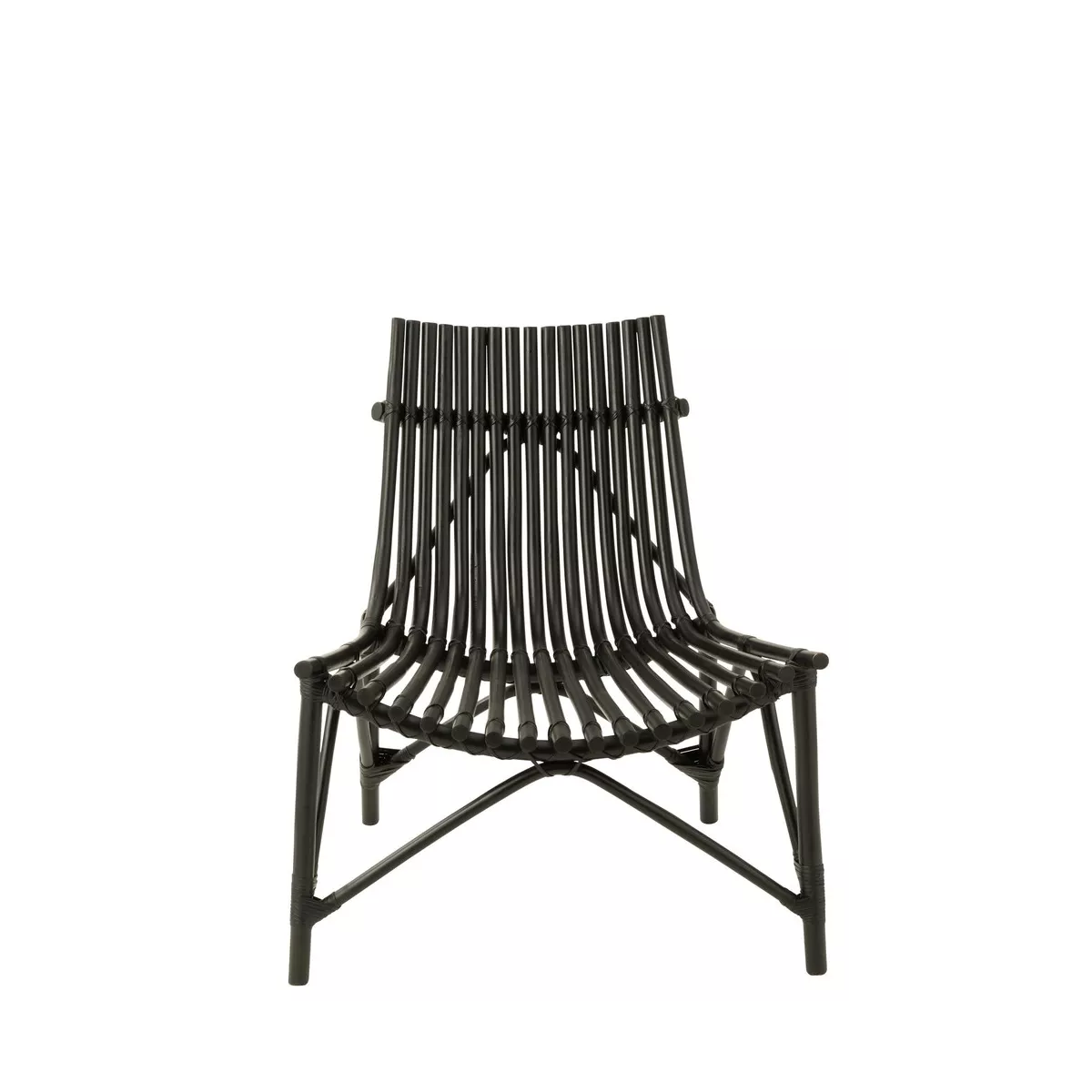 Fauteuil Rotin Emmo Noir