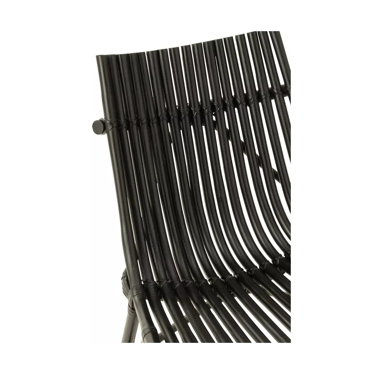 Fauteuil Rotin Emmo Noir