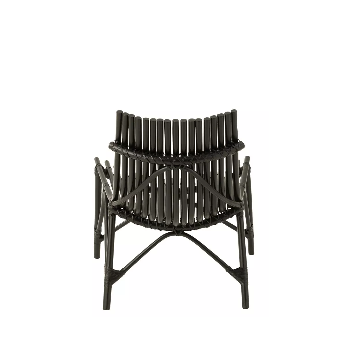 Fauteuil Rotin Emmo Noir