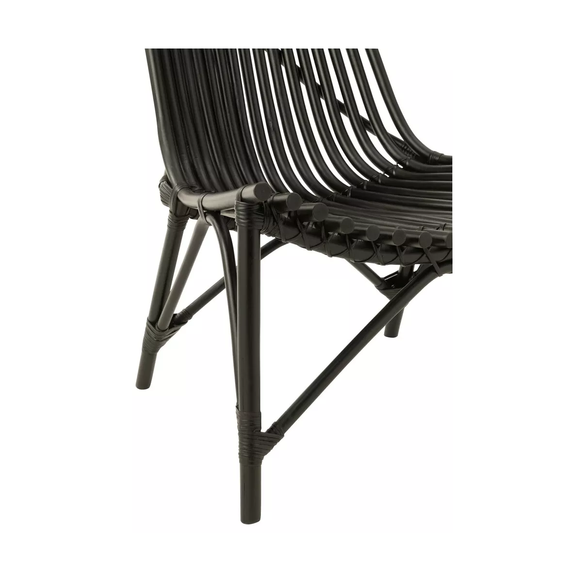 Fauteuil Rotin Emmo Noir
