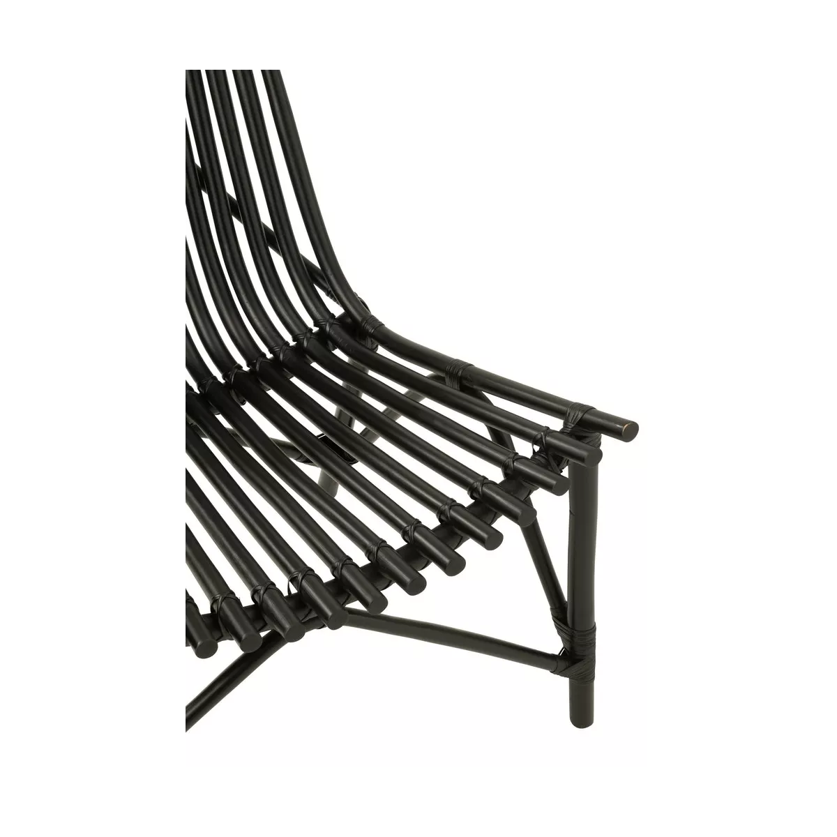 Fauteuil Rotin Emmo Noir