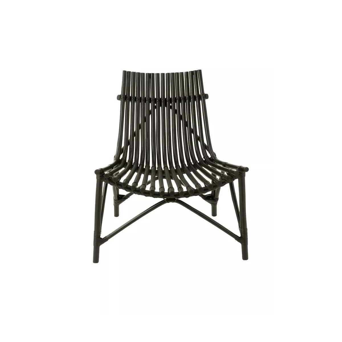 Fauteuil Rotin Emmo Noir