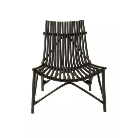 Fauteuil Rotin Emma Noir