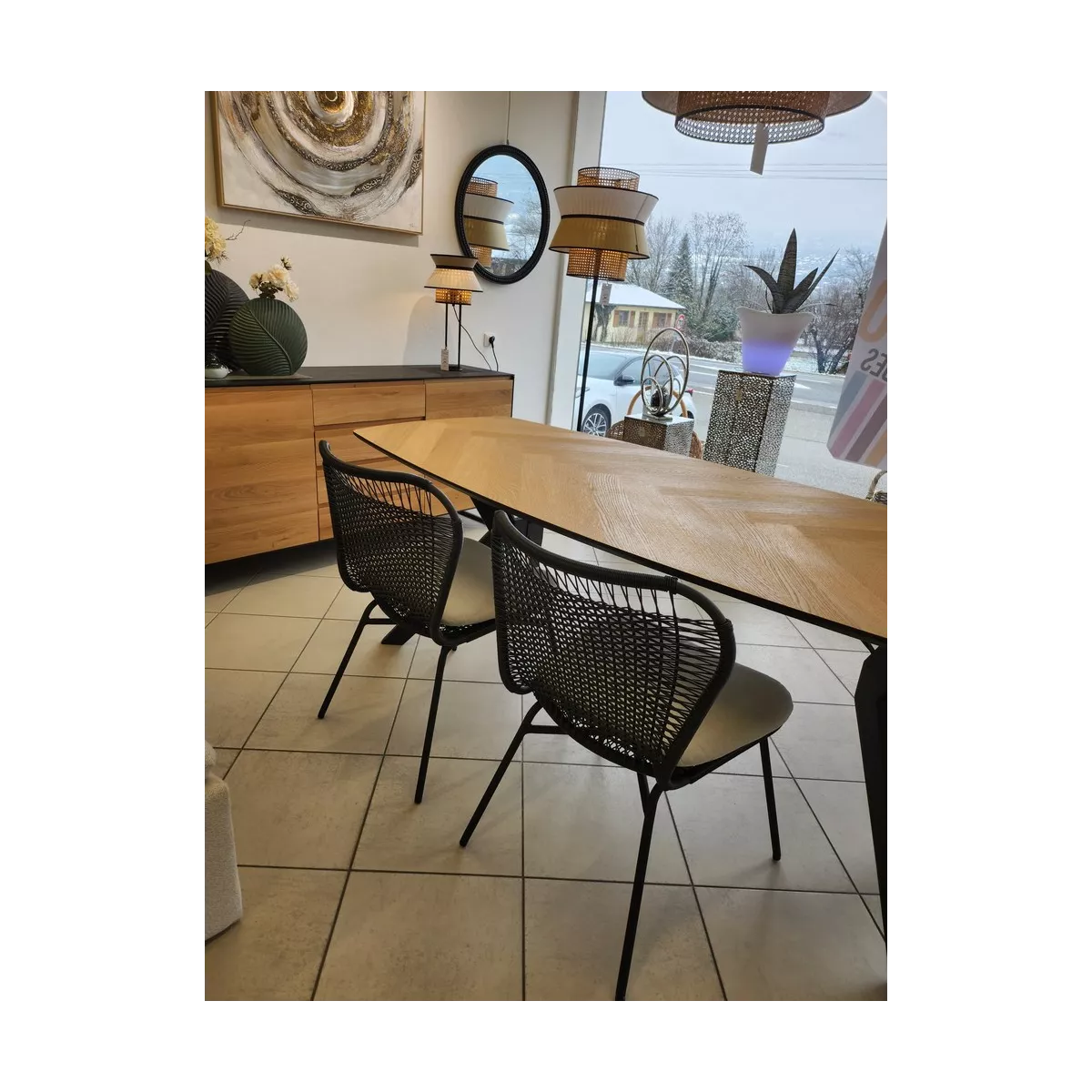 Chaise Aluminium Mosele Noire