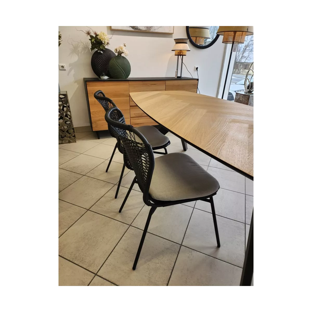 Chaise Aluminium Mosele Noire