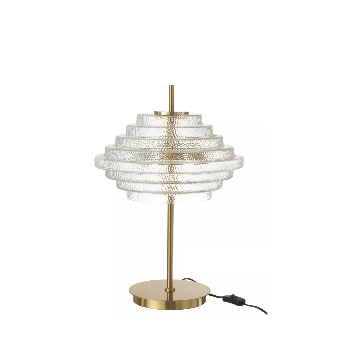 Lampe Led Laiton et Verre h54