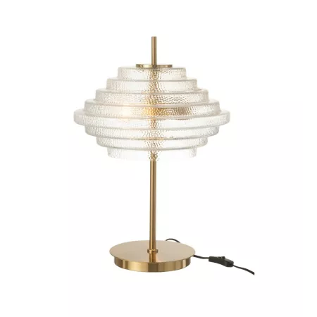 Lampe Led Laiton et Verre h54